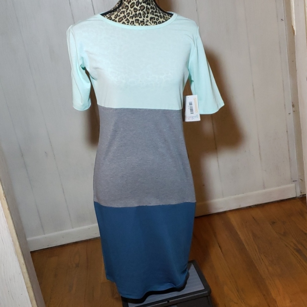 LuLaRoe Julia Color Block - Picture 1 of 4